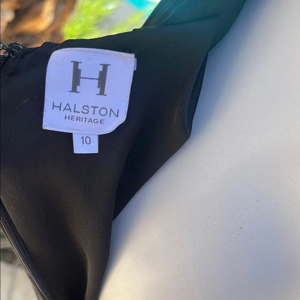 H by Halston Black Halter Maxi Gown - Picture 11 of 12